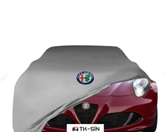 Alfa Romeo 4C Coupe Indoor and Garage Car Cover Logo Option Dust proof Car Covers Black Gray Blue Red Green Fabric