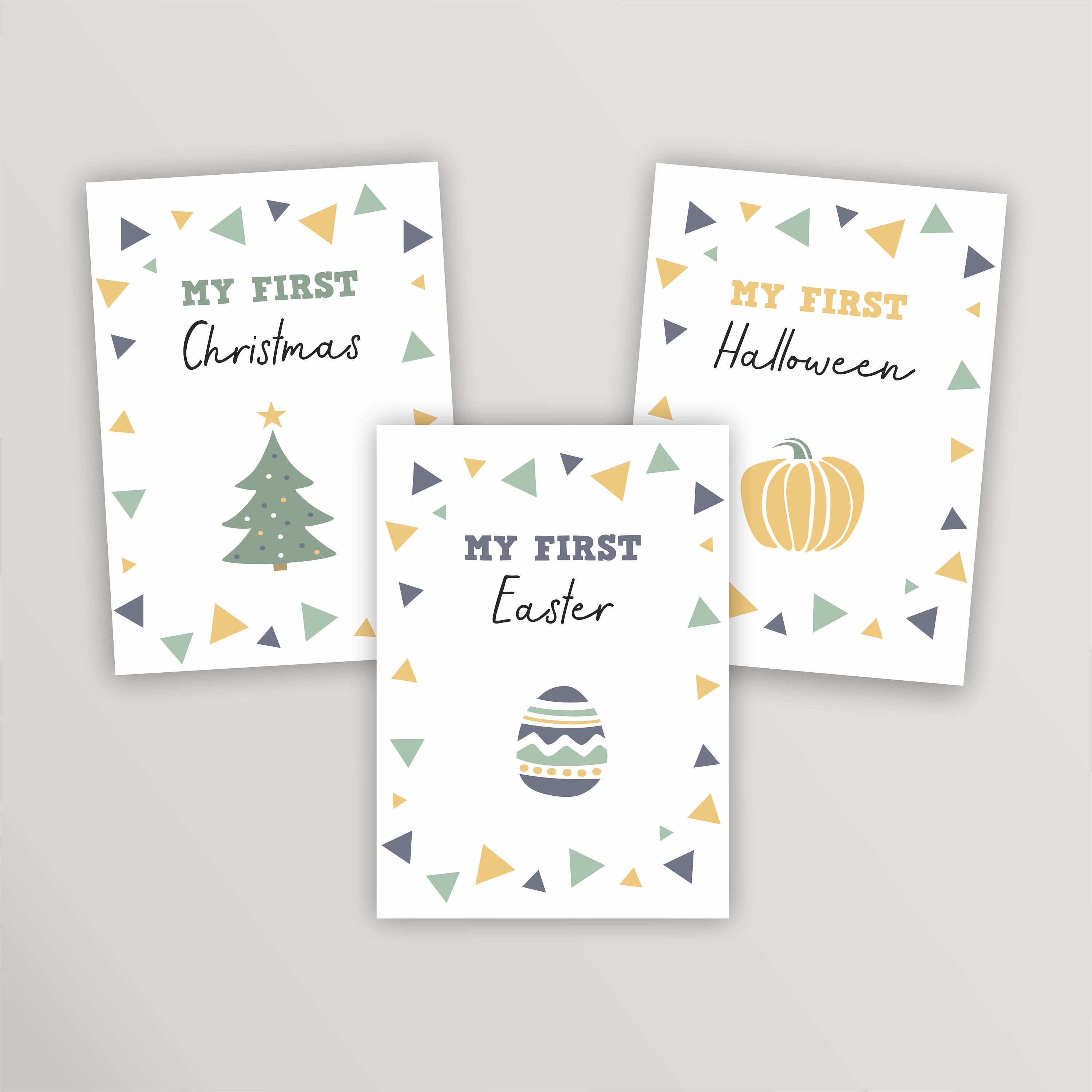 Printable Milestone Cards With Dinosaurs Baby Shower Gift Baby Boy ...