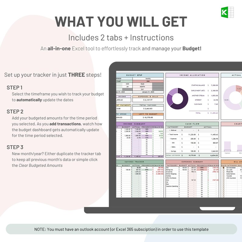 Simple Budget Tracker: Excel Template for Personal Finance (digital ...