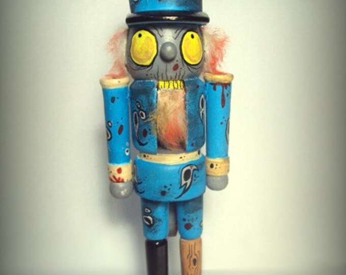 Zombie Nutcracker Blue Etsy