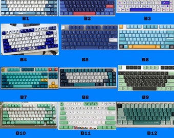 PREMIUM Blue and Green Cherry Profile Keycaps |BEST QUALITY|