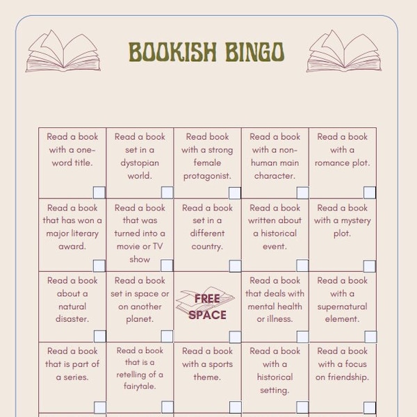 Book Bingo - Printable AND Digital Versions!