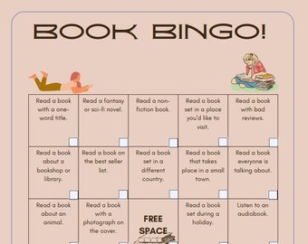 Book Bingo - Printable AND Digital Versions! - Etsy