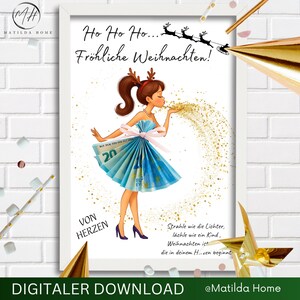 Detailansicht hohe Druckqualität – brillante Farben und feine Linien für dein Weihnachtsgeschenk.