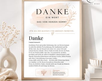 Thank you card definition Duden | Thank you gift Many thanks Thank you happiness Birthday Favorite person Soulmate Best friend PDF