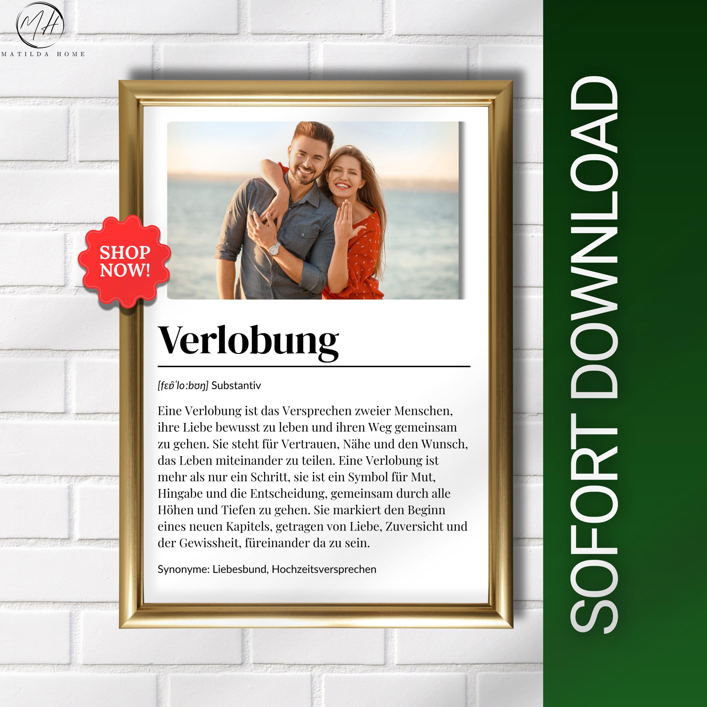 WCH016 Verlobungskarte 'Best News Ever' – Handgefertigt Mit Umschlag