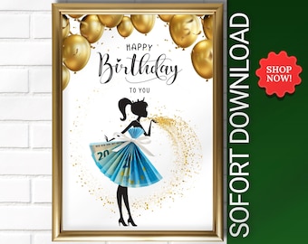 女性への誕生日のお金のプレゼント、ギフト券、ギフトラッピング、ガールフレンドへの誕生日プレゼント、ギフトのアイデア、女性への贈り物、願いを叶えるもの