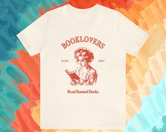 Read banned books tshirt - the perfect vintage-style booklover shirt