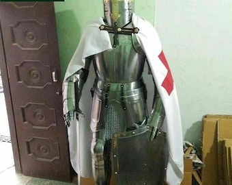 Wearable Crusader Knight Suit of Armor | Medieval Gothic Full Body Armour