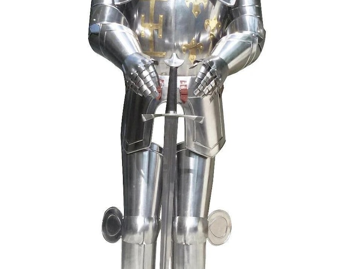 Wearable Medieval Knight Full Suit of Armor | Crusader Templar Costume