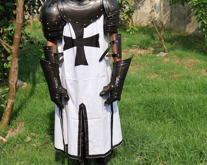 Wearable Black Templar Knight Armor Suit | Cosplay LARP Costume