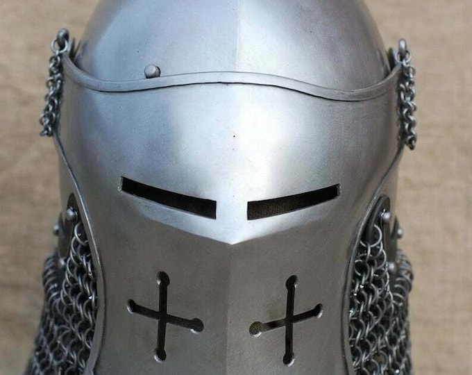 Steel Viking Bascinet Helmet | 16 Gauge SCA Combat Armor
