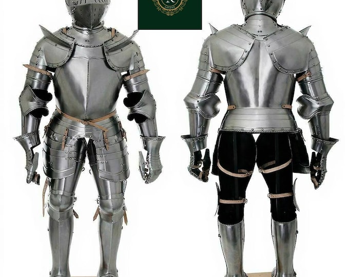Handmade Medieval Full Body Armor Suit | Wearable Steel Knight Costume