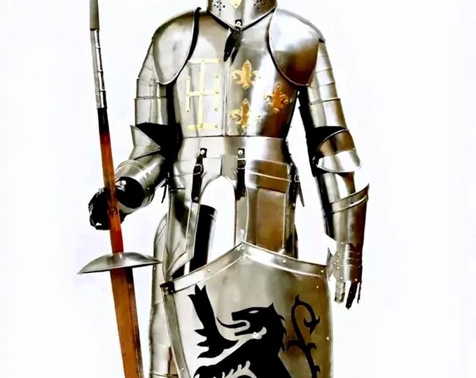 Wearable Templar Knight Suit | 18 Gauge Steel Medieval Armor