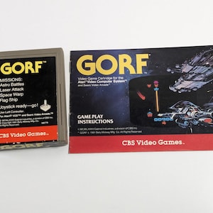 Gorf Atari 2600 Game w/ Manual Instructions, CBS Video Games, Tested, Retro Arcade Game - Classic, Retro, Vintage - Combined Shipping