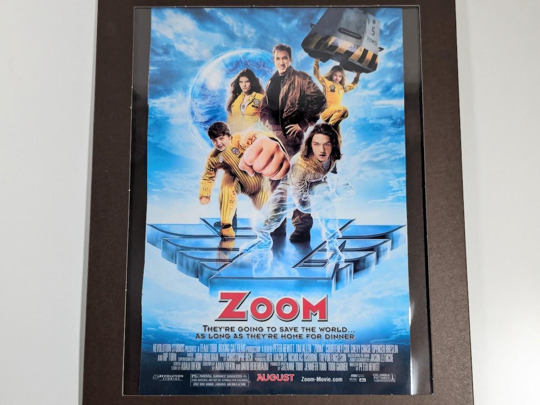 Zoom Movie Ad 2006, Laminated Framed Poster, Tim Allen Action