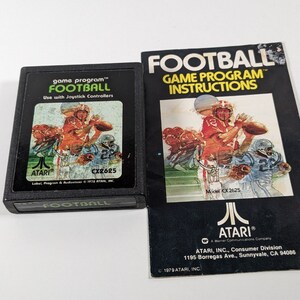 Football On The Atari 2600 Sports Video Game With Manual/Instructions TESTED/WORKS - Combined Shipping