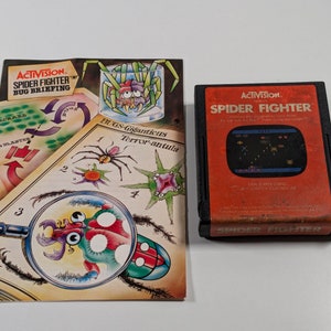 Spider Fighter For Atari 2600 Video Game & Manual/Instructions - Tested/Works - Retro, Vintage, Classic - Combined Shipping