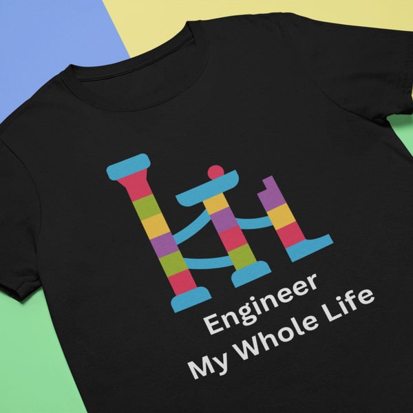 Engineer My Whole Life Marble Run Toy Graphic Tee Shirt