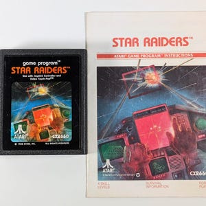 Star Raiders Atari 2600 Game n Manual/Instructions - Tested & Working - Vintage 1982 Space Classic Video Game Combined Shipping