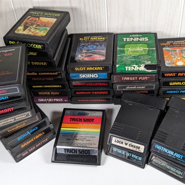 Tested/Works - Vintage Atari 2600 games - 3.99 each! Dive into retro gaming fun with classics that still deliver!