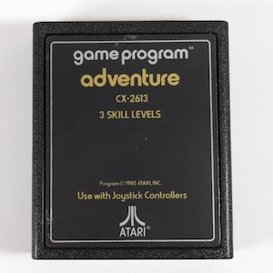 Adventure Game Program CX-2613 Txt Label for Atari 2600 - Tested/Works - Vintage 1978 Fantasy Quest Retro Gaming Classic - Combined Shipping