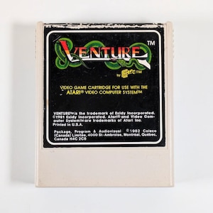 Venture for Atari 2600 - Classic Dungeon Crawler - Exidy - Coleco - Retro Gaming - Tested/Works - Combined Shipping