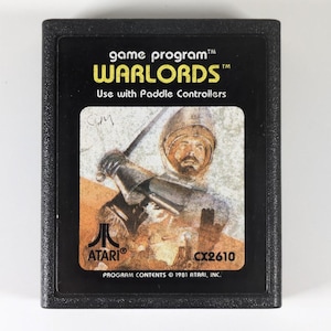 Warlords Game Program CX-2610 for Atari 2600 - Tested/Works - Vintage 1981 Paddle Controller Multiplayer Action