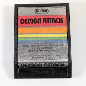 Demon Attack for Atari 2600 by Imagic | Tested Vintage Game Cartridge | Classic Arcade Shooter - Retro, Vintage, Classic - Combined Shipping
