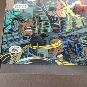 Cable Comic Panel Cable Comic Series Original Art, Laminated Vintage Framed Page, Retro ...