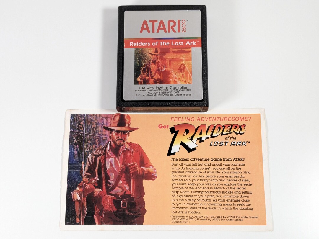 Jogo De Atari 2600 - Raiders Of The Lost Ark - Indiana Jones