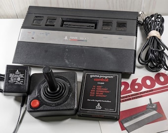 Atari 2600 Jr Console Bundle/Pack - Includes Console, Manual/Instructions, Joystick, Combat Game, Cables & Power Supply - Tested/Working