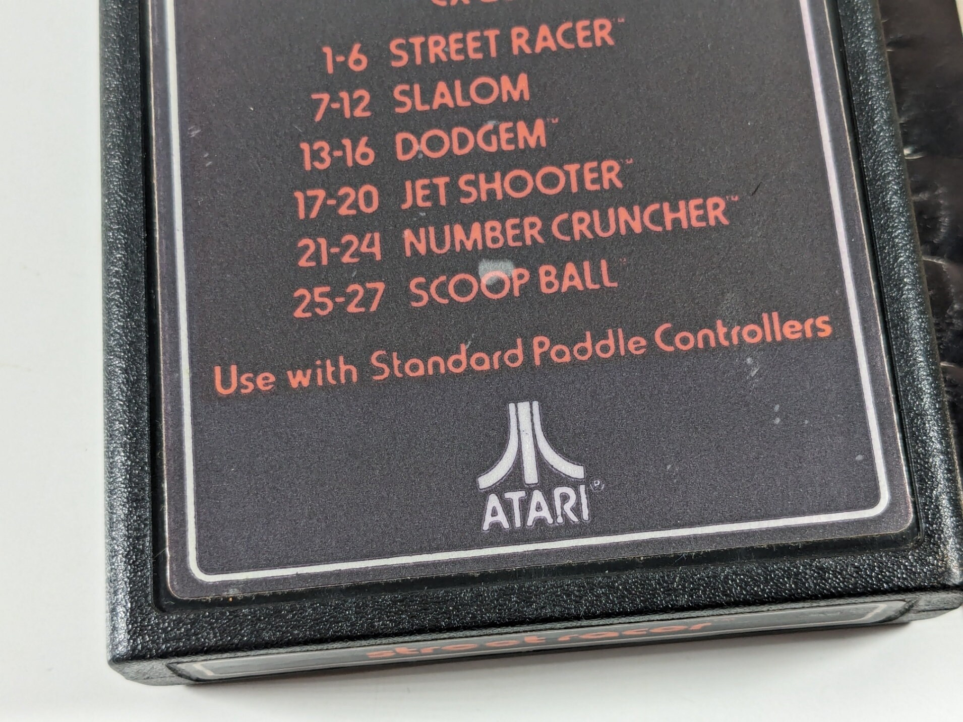 Jeu ATARI 2600 Street Racer + Boîte Et Notice - État Correct, Testé Et Fonctionnel - Vendeur Pro