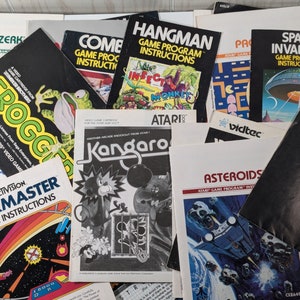 Atari 2600 Game Manuals/Instructions 3.99 Each - Tips, Tricks, Classic, Nostalgic, Retro, Vintage