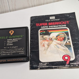 Super Breakout N Street Racer Games for Atari 2600 With Manual ...