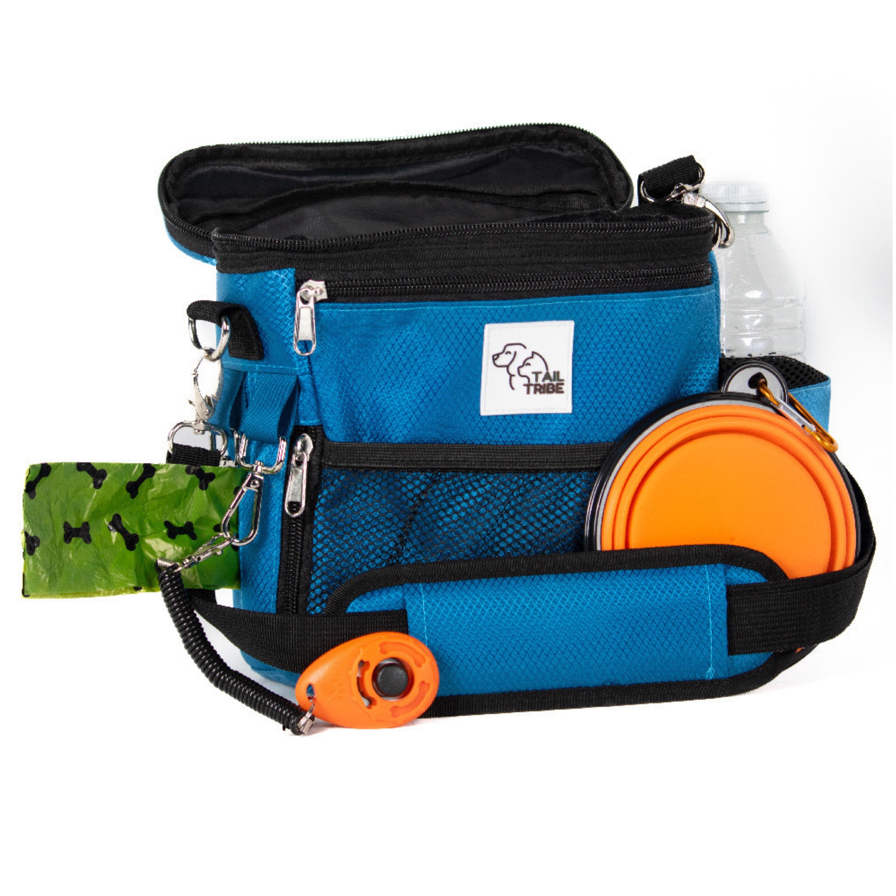 TAIL TRIBE Dog Walking Bag. UK Brand Dog Treat Pouch Includes