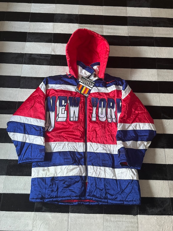 Vtg 1990s New York “33” Satin Starter Style Jacket