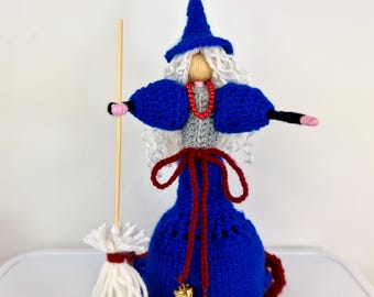 Kitchen Witch Doll,Housewarming Gift,Hanging Witch Doll,Home Happiness Talisman, Kitchen Decor, Home Peacekeeper, Halloween Party Decoration