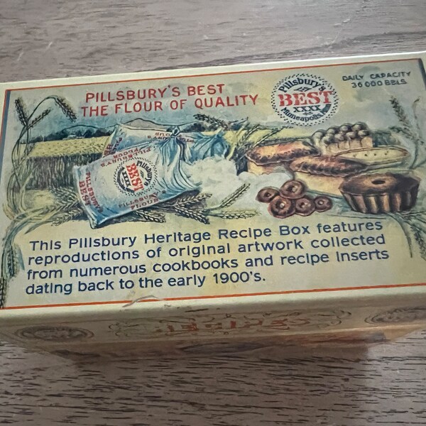 Vintage Pillsbury Recipe Box 1983