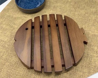 Wooden Fish Style Coaster, Wooden Coaster