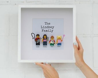 Gepersonaliseerde Familie LEGO® Frame, Gepersonaliseerde LEGO® frame, LEGO® frame, cadeaus voor familie, gepersonaliseerde cadeaus, Moederdag