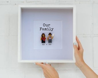 Personalised LEGO® Family Frame, Personalised LEGO® frame, LEGO® frame, gifts for family, personalised gifts, Mothers Day