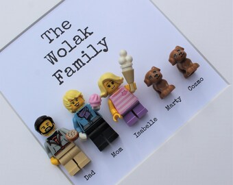 Personalized LEGO® Family Frame, Personalized LEGO® frame, LEGO® frame, gifts for family, personalized gifts, Mothers Day