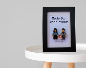 LEGO® Personalised couples anniversary frame, LEGO® gift, Valentines day gift, anniversary gift, gifts for couples, wedding gift,