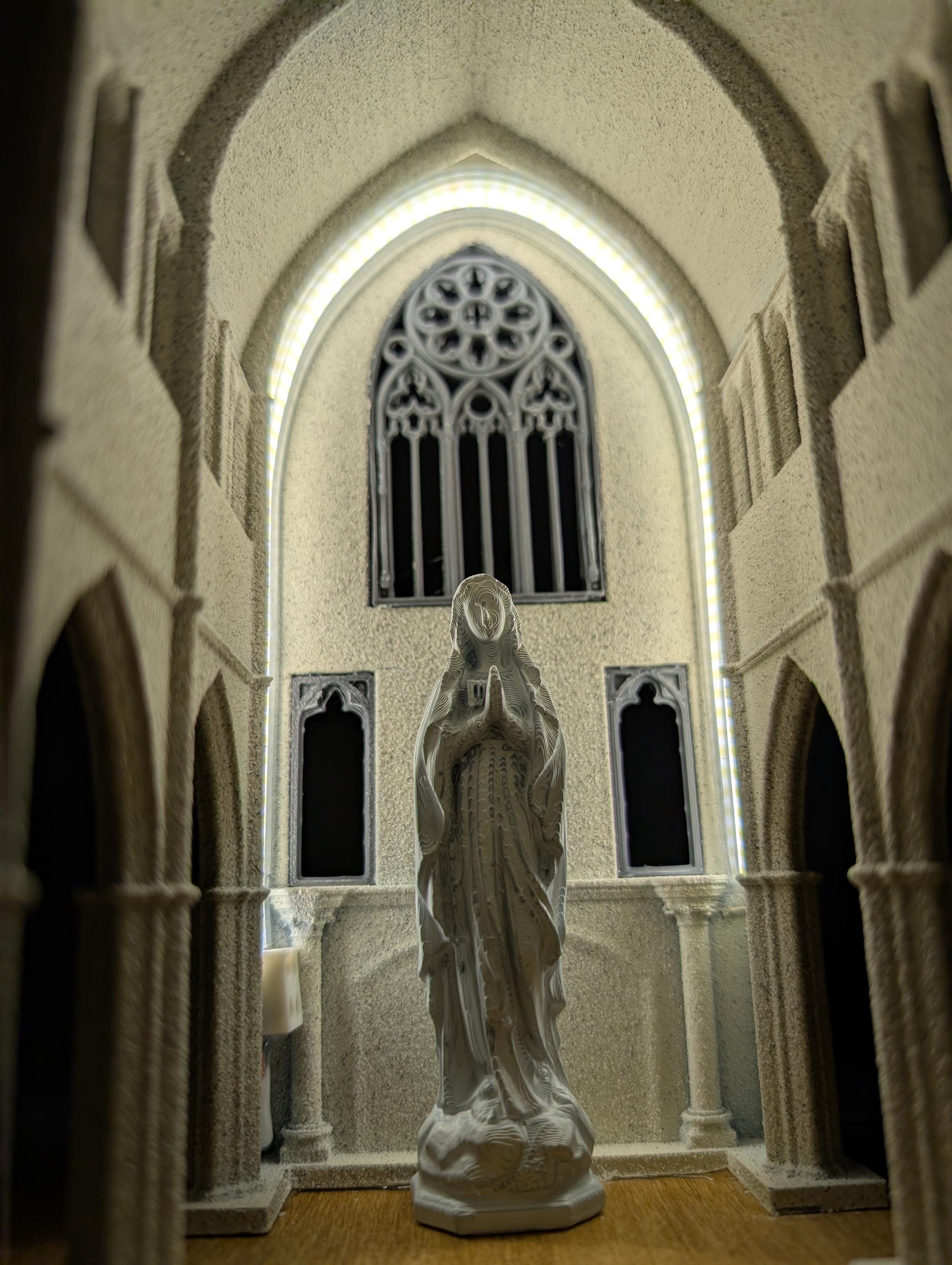 Mini-Kirchenlampe Jesus gekreuzigt Jungfrau Maria Jesus mit Heiligem Herzen