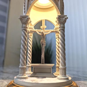Lámpara LED con forma de vela devocional – Estilo catedral / Diseño inalámbrico