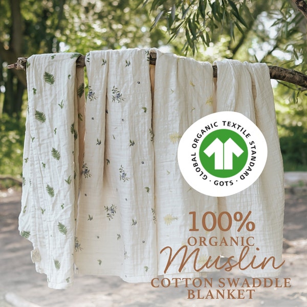 Soft Muslin Swaddle Blankets Etsy