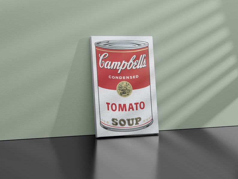 Andy Warhol Tomato Soup Pop Art Poster, Andy Warhol Tomato Soup Print ...