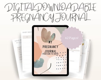 dziennik ciążowy, cyfrowy dziennik ciążowy, kalendarz ciążowy, pamiętnik ciążowy, planer ciążowy, szablon planu porodu, ebook canva