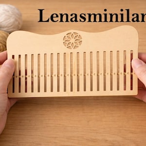 Kit de tear de pente rígido cortado a laser, arquivo digital para tecelagem, materiais para artesanato, faça você mesmo